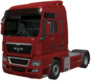 Euro Truck Simulator 2 truck on a European highway
