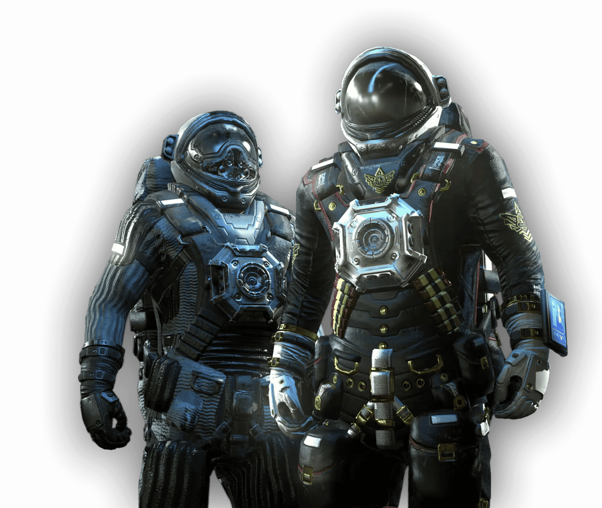 Space Engineers astronaut with spaceship in background