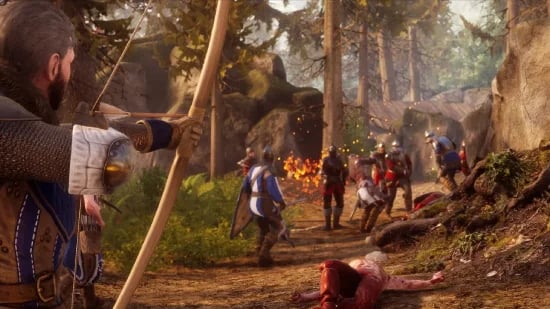 Mordhau full-scale Frontline battle on a dedicated server