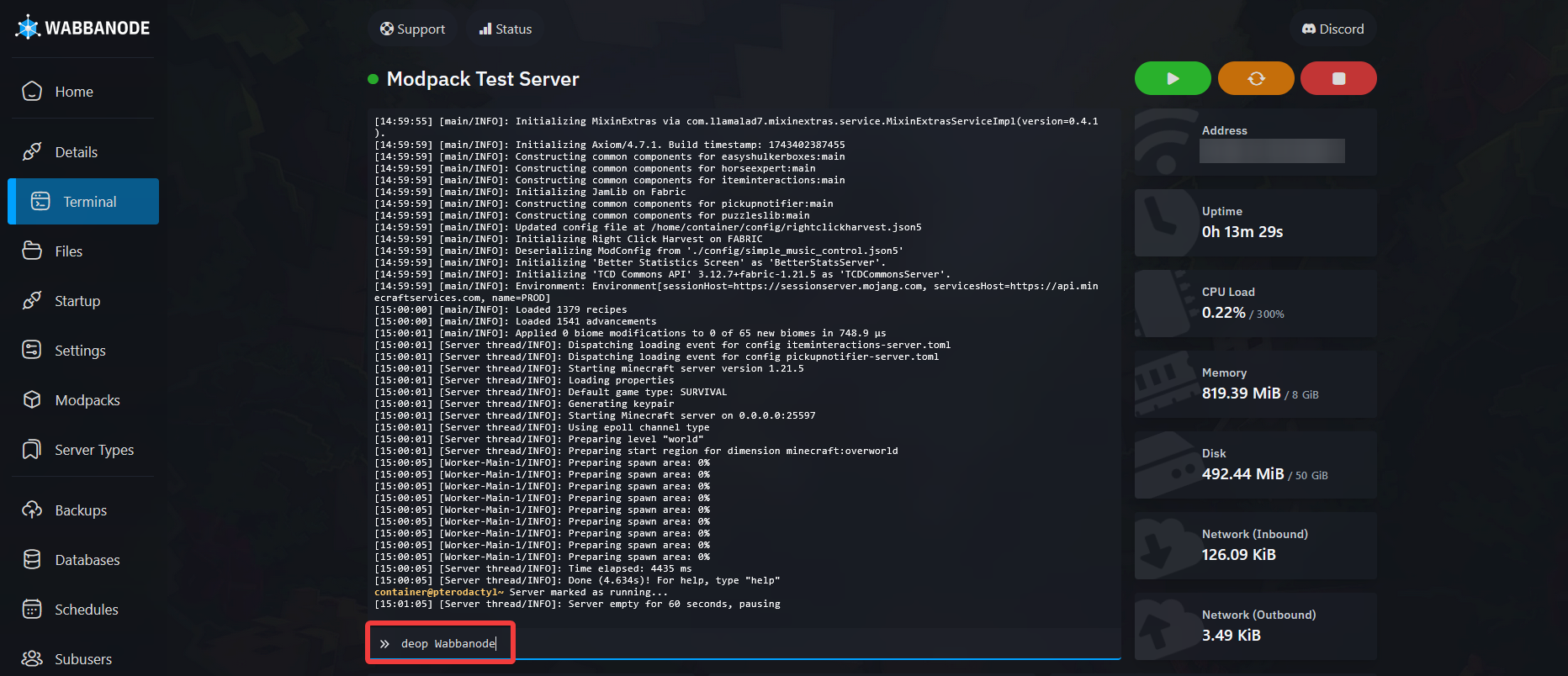 Removing Op from a player on a Minecraft server