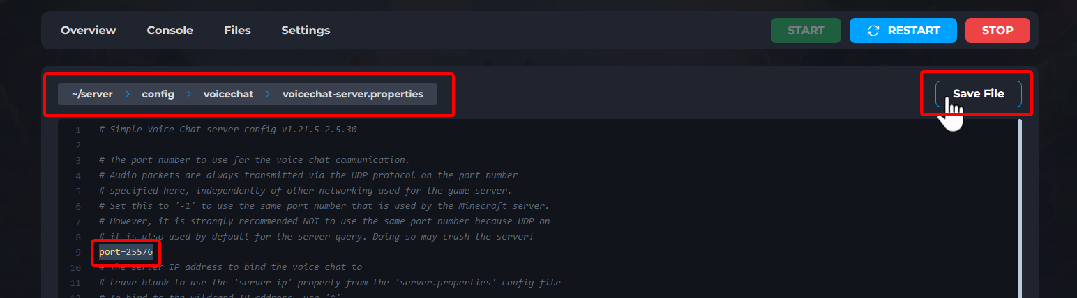 Updating Simple Voice Chat Config