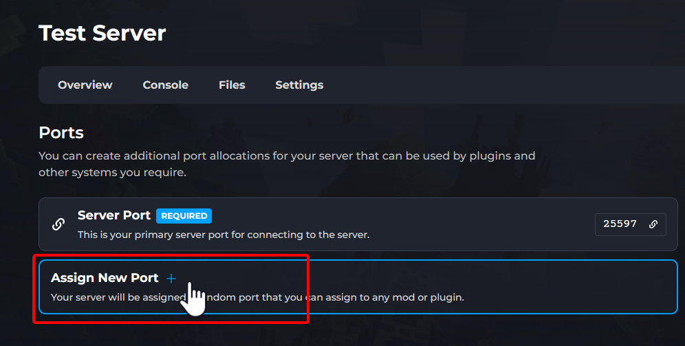 Creating New Port