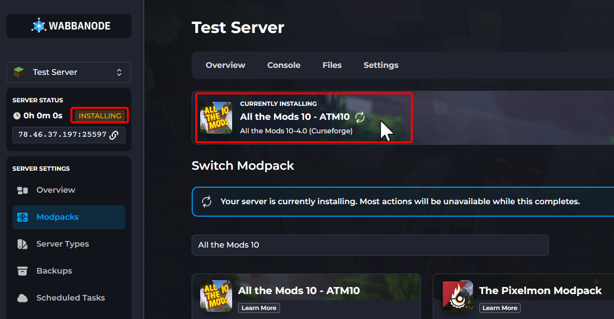 Installing ATM10 Modpack