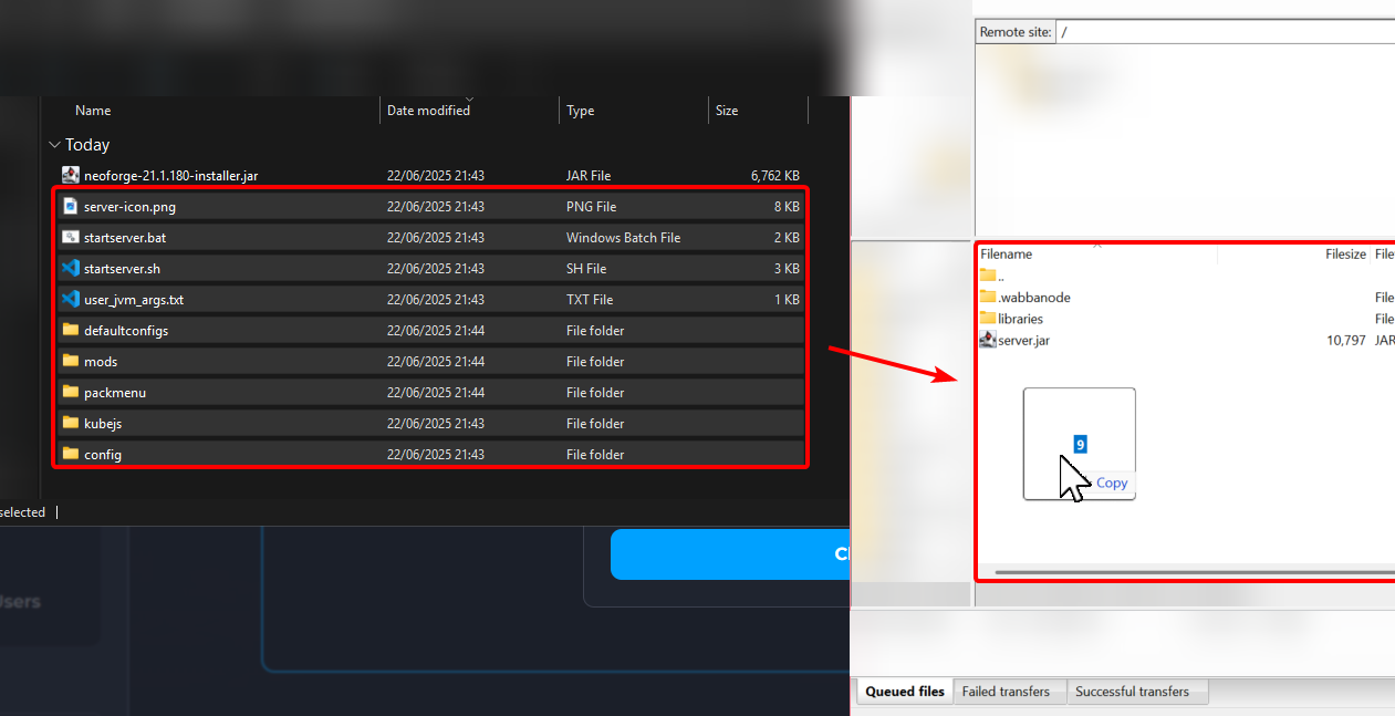 Uploading Server Files