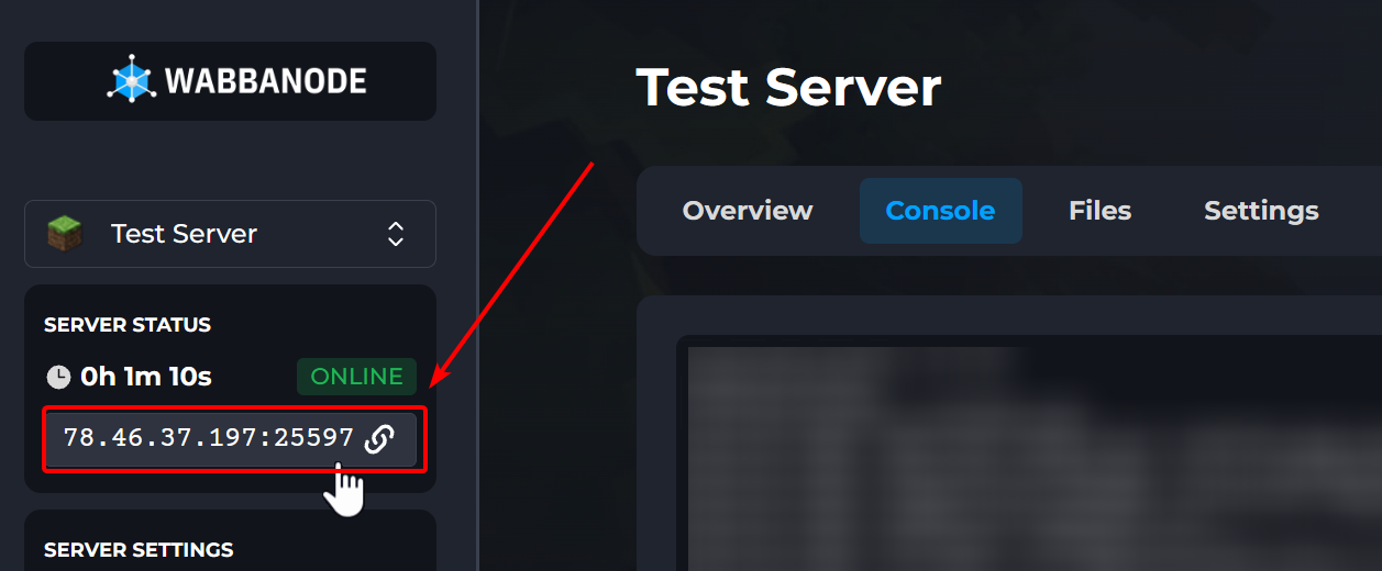 Finding your Server IP