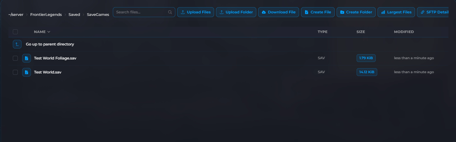 Changing Frontier Legends local save file names