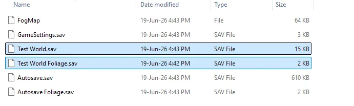 Frontier Legends Singleplayer save files