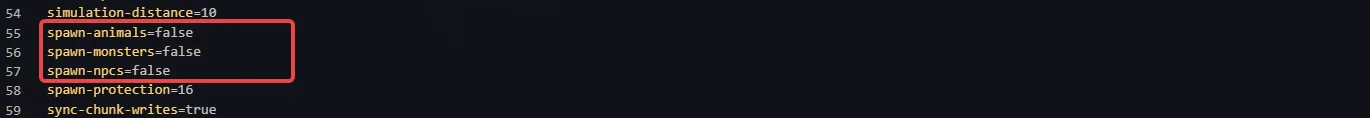 Minecraft Disable Mobs Server Settings