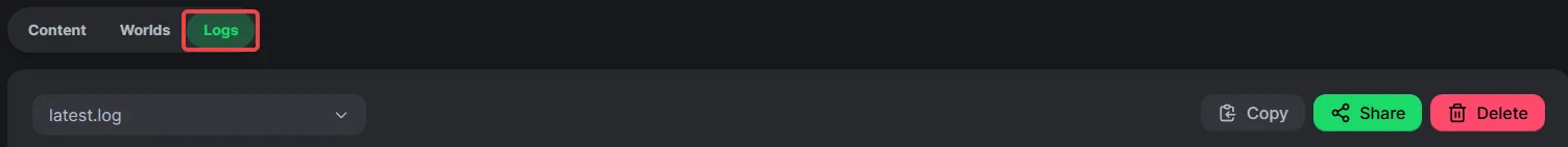 Modrinth Latest Log in the Client