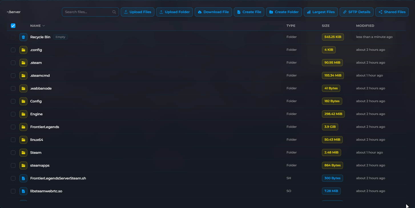 Navigate to the Frontier Legends SaveGames Folder