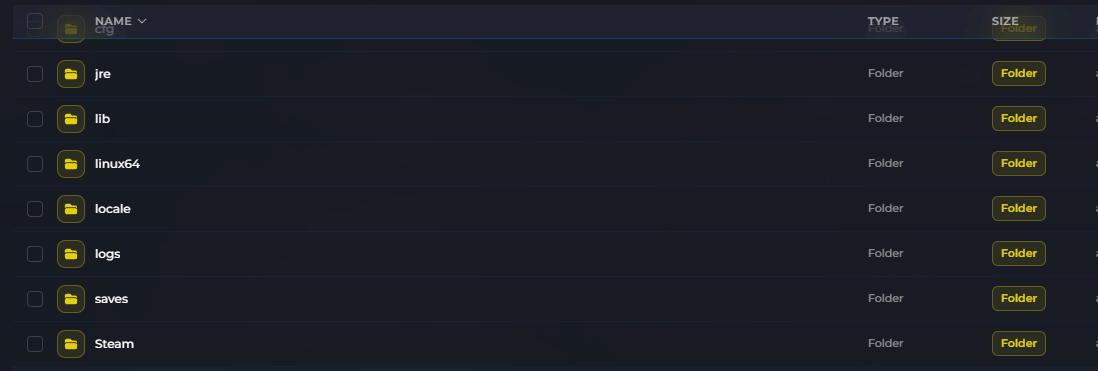 Navigating to Necesse saves/worlds folder in Wabbanode file manager