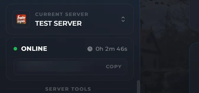 Wabbanode Frontier Legends server is online