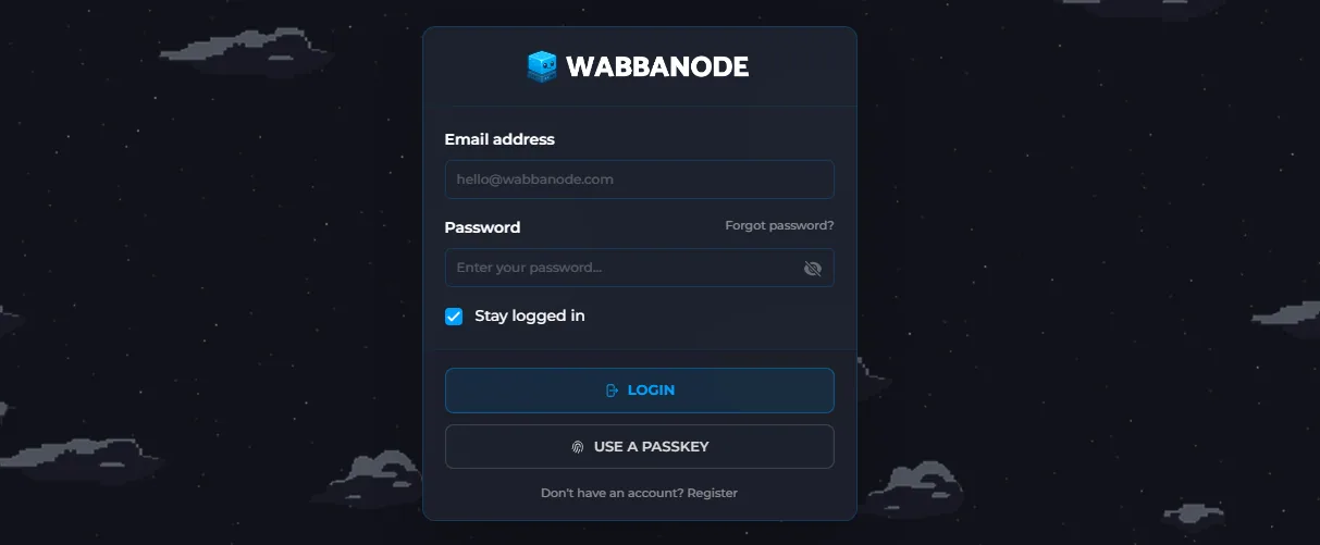 Wabbanode games panel login
